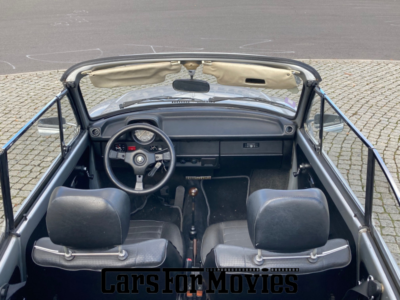 CarsForMovies | VW Käfer 1303 LS 1978 Deutschland Silber Schwarz Zivilfahrzeug Cabrio Berlin 5225 Oldtimer Heckgepäckträger